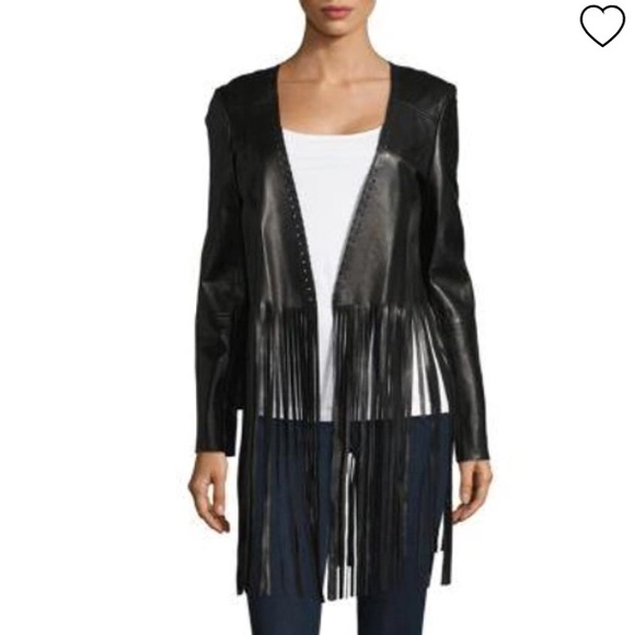 THEPERFEXT Christy Leather Fringe Jacket - Picture 4 of 17